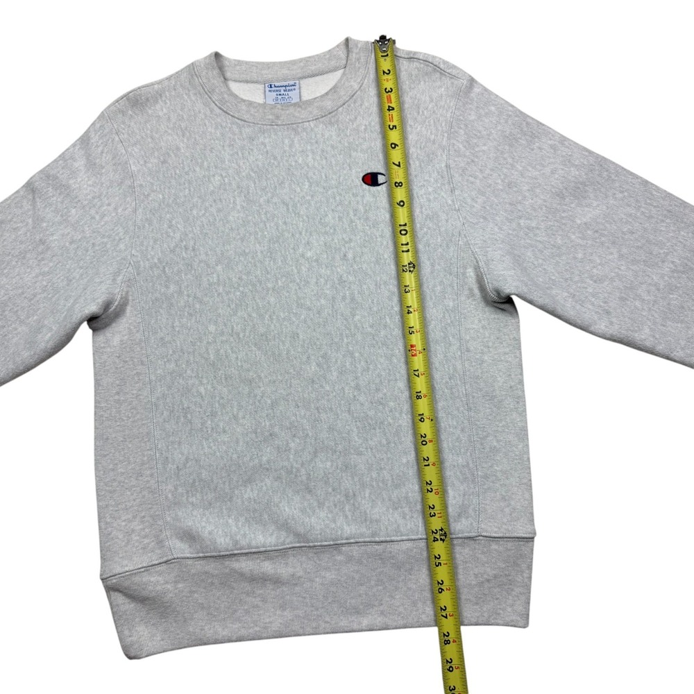 Champion Reverse Weave Adult Crewneck Sweater Pullover Light Gray Size S - Picture 8 of 13
